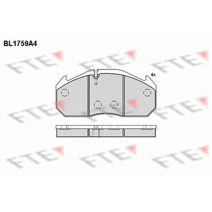 Foto Juego de pastillas de freno FTE BL1759A4