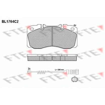Foto Bremsbelagsatz, Scheibenbremse FTE BL1764C2