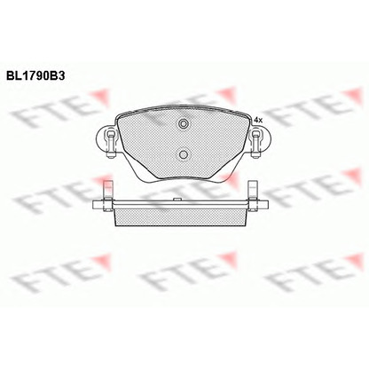 Foto Juego de pastillas de freno FTE BL1790B3