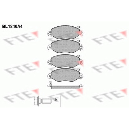 Foto Juego de pastillas de freno FTE BL1840A4