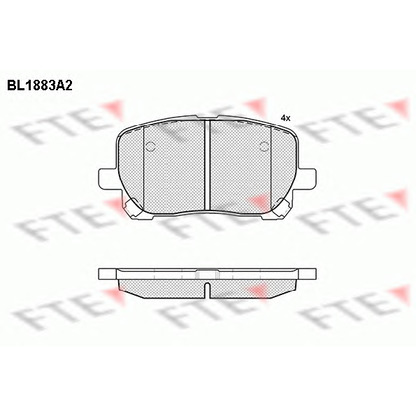 Foto Juego de pastillas de freno FTE BL1883A2