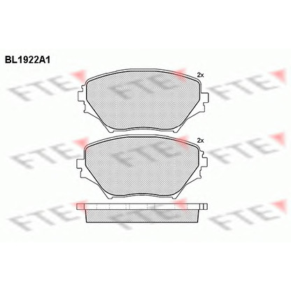 Photo Brake Pad Set, disc brake FTE BL1922A1