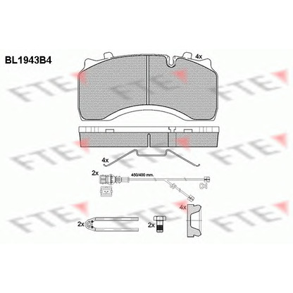 Foto Juego de pastillas de freno FTE BL1943B4