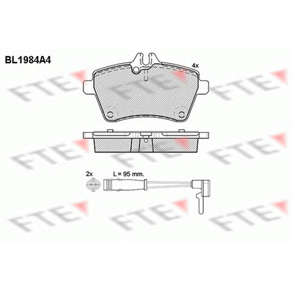 Photo Brake Pad Set, disc brake FTE BL1984A4