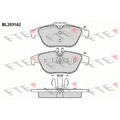 Foto Juego de pastillas de freno FTE BL2031A2