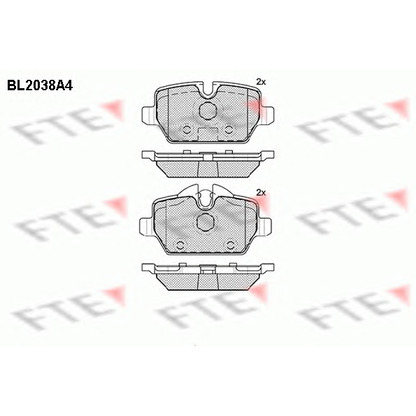 Photo Brake Pad Set, disc brake FTE BL2038A4