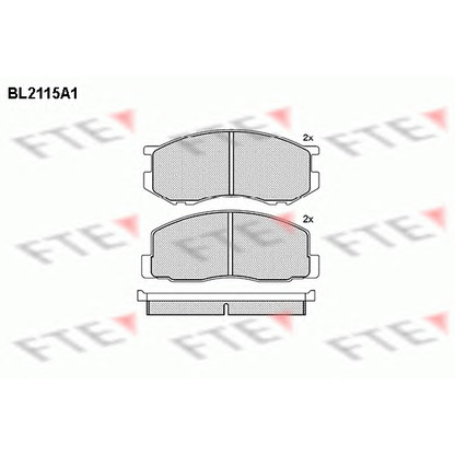 Foto Kit pastiglie freno, Freno a disco FTE BL2115A1