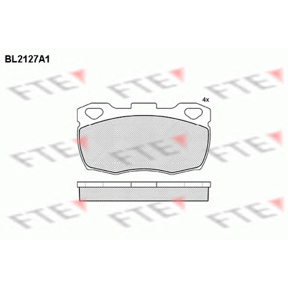 Photo Kit de plaquettes de frein, frein à disque FTE BL2127A1