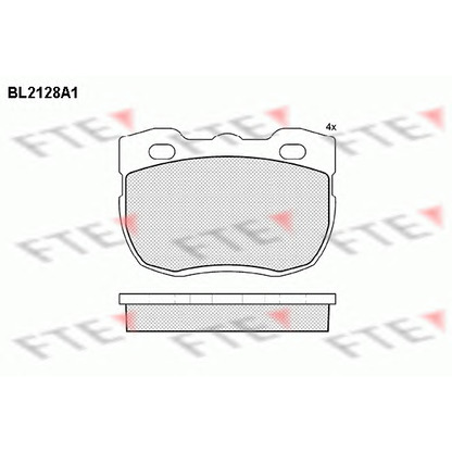 Photo Brake Pad Set, disc brake FTE BL2128A1