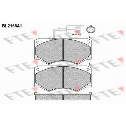 Foto Bremsbelagsatz, Scheibenbremse FTE BL2156A1