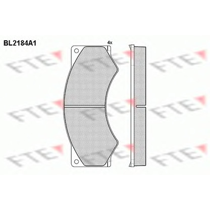 Photo Kit de plaquettes de frein, frein à disque FTE BL2184A1