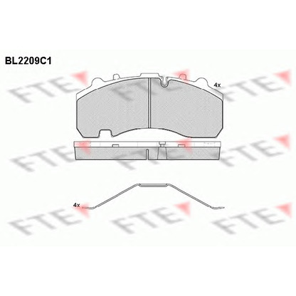 Foto Bremsbelagsatz, Scheibenbremse FTE BL2209C1