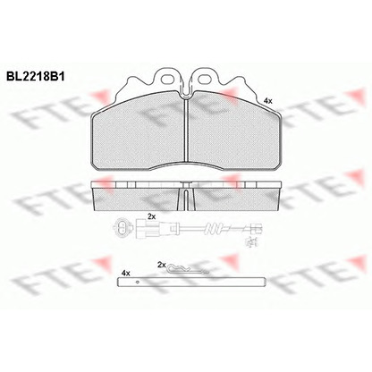 Foto Juego de pastillas de freno FTE BL2218B1