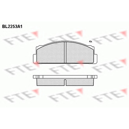 Foto Bremsbelagsatz, Scheibenbremse FTE BL2253A1