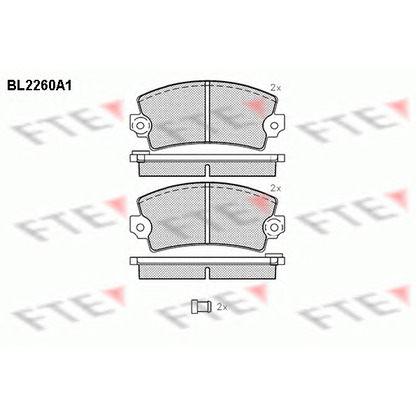 Foto Juego de pastillas de freno FTE BL2260A1