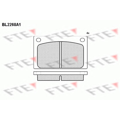 Photo Kit de plaquettes de frein, frein à disque FTE BL2268A1