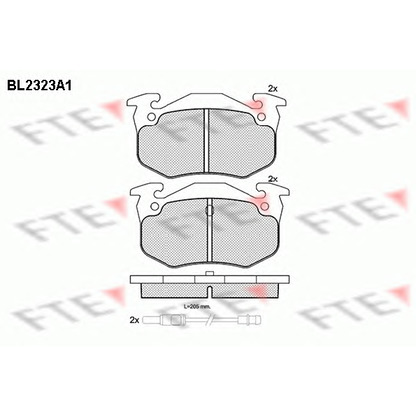 Foto Kit pastiglie freno, Freno a disco FTE BL2323A1