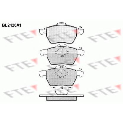 Foto Juego de pastillas de freno FTE BL2426A1