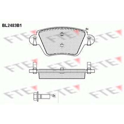 Foto Juego de pastillas de freno FTE BL2483B1