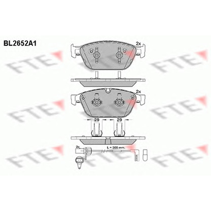 Photo Brake Pad Set, disc brake FTE BL2652A1