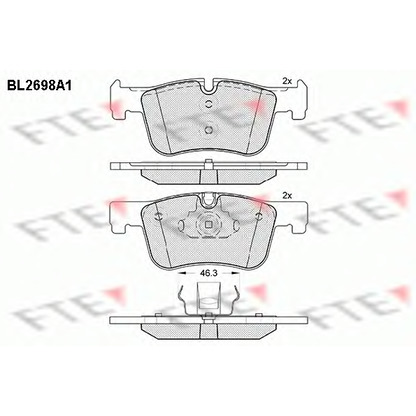 Foto Juego de pastillas de freno FTE BL2698A1