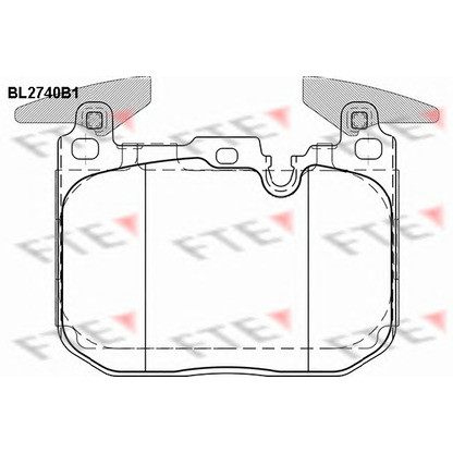 Photo Brake Pad Set, disc brake FTE BL2740B1