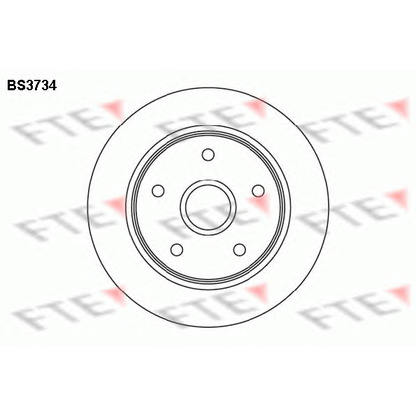 Фото Тормозной диск FTE BS3734