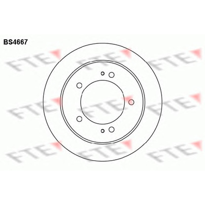 Zdjęcie Tarcza hamulcowa FTE BS4667