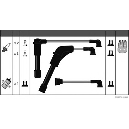 Фото Комплект проводов зажигания HERTH+BUSS J5381041