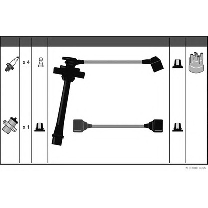 Zdjęcie Zestaw przewodów zapłonowych HERTH+BUSS J5382027