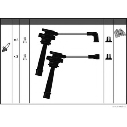 Zdjęcie Zestaw przewodów zapłonowych HERTH+BUSS J5385019
