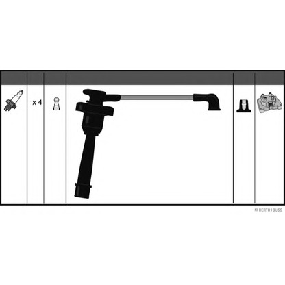Zdjęcie Zestaw przewodów zapłonowych HERTH+BUSS J5385025