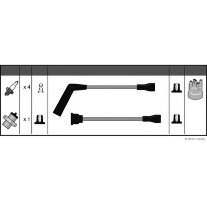 Фото Комплект проводов зажигания HERTH+BUSS J5387008