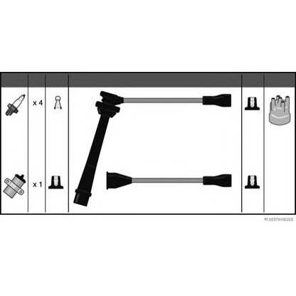 Zdjęcie Zestaw przewodów zapłonowych HERTH+BUSS J5388017