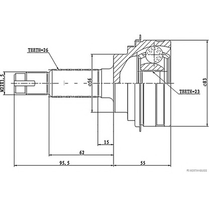 Foto Kit giunti, Semiasse HERTH+BUSS J2822000