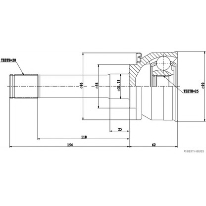 Photo Arbre de transmission HERTH+BUSS J2825034