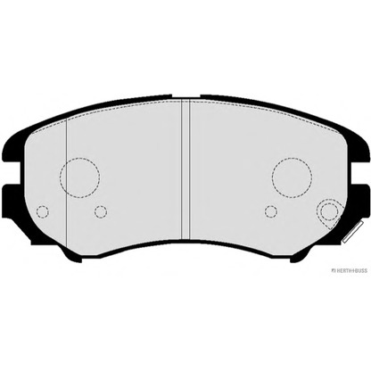 Фото Комплект тормозных колодок, дисковый тормоз HERTH+BUSS J3600340