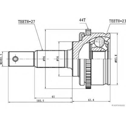 Photo Jeu de joints, arbre de transmission HERTH+BUSS J2821105