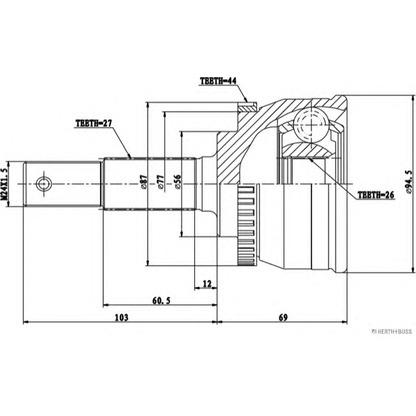 Foto Kit giunti, Semiasse HERTH+BUSS J2821149