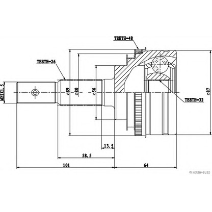 Foto Kit giunti, Semiasse HERTH+BUSS J2822137