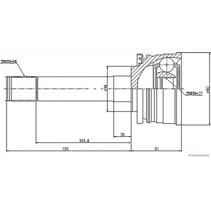 Foto Kit giunti, Semiasse HERTH+BUSS J2825016