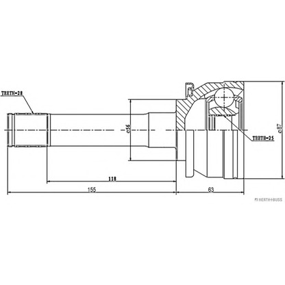 Foto Kit giunti, Semiasse HERTH+BUSS J2825018