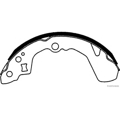 Photo Brake Shoe Set HERTH+BUSS J3506012