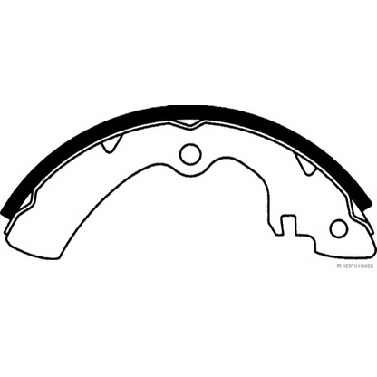 Photo Brake Shoe Set HERTH+BUSS J3508001