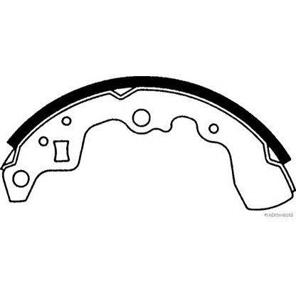 Photo Brake Shoe Set HERTH+BUSS J3508011