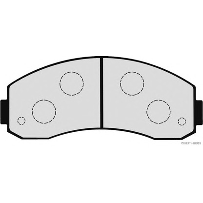 Фото Комплект тормозных колодок, дисковый тормоз HERTH+BUSS J3600325