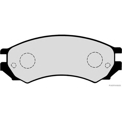 Photo Brake Pad Set, disc brake HERTH+BUSS J3601050