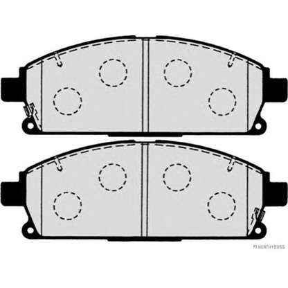 Фото Комплект тормозных колодок, дисковый тормоз HERTH+BUSS J3601071