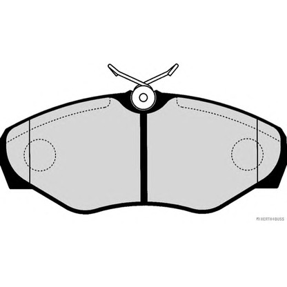 Foto Bremsbelagsatz, Scheibenbremse HERTH+BUSS J3601080