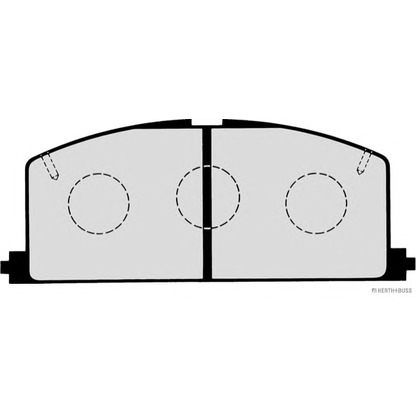 Фото Комплект тормозных колодок, дисковый тормоз HERTH+BUSS J3602035